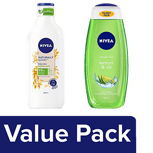 Buy NIVEA Lemon & Oil Shower Gel + Oats Body Moisturisation Combo Online at Best Price of Rs 798