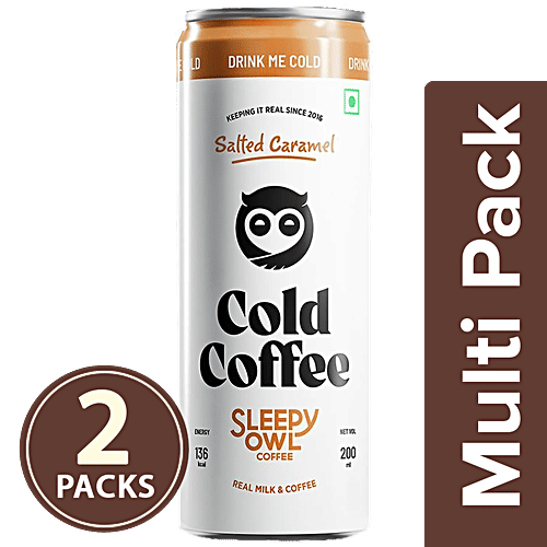 Buy Sleepy Owl Salted Caramel Cold Coffee Thicker, Creamier, Richer
