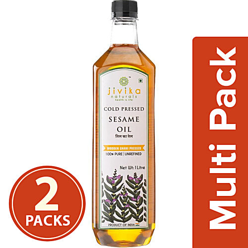 Buy Jivika Naturals Cold Pressed Sesame Oil Wooden Ghani Pressed