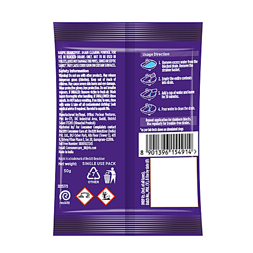 Buy Harpic Drain Xpert Drain Cleaning Powder For Washbasins, Sinks