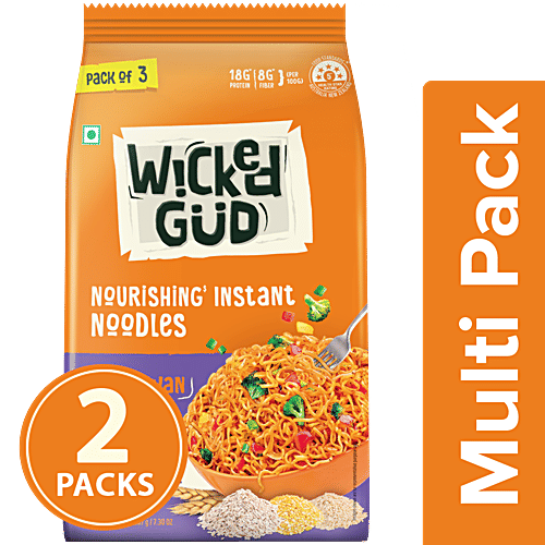 Buy WickedGud Schezwan Nourishing Instant Noodles (Noodles 3 x 60 g