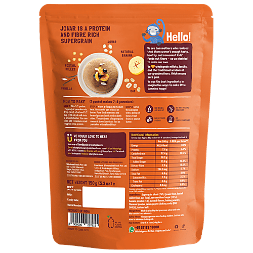 Slurrp Farm Pancake Mix Combo - Classic & Blueberry, No Maida, Eggless Instant Healthy Breakfast, Combo Pouch 