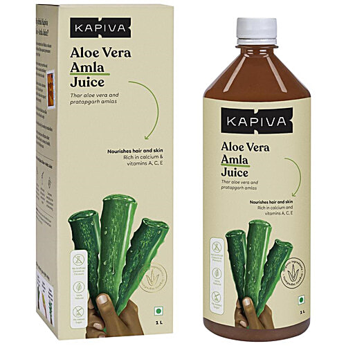 Kapiva Aloe Vera and Amla Juice, 2x 1 L Multipack 