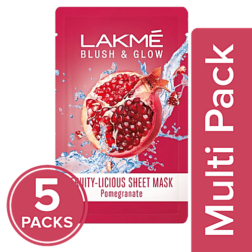 Buy Lakme Blush & Glow Pomegranate Sheet Mask Online at Best Price of Rs 335 bigbasket
