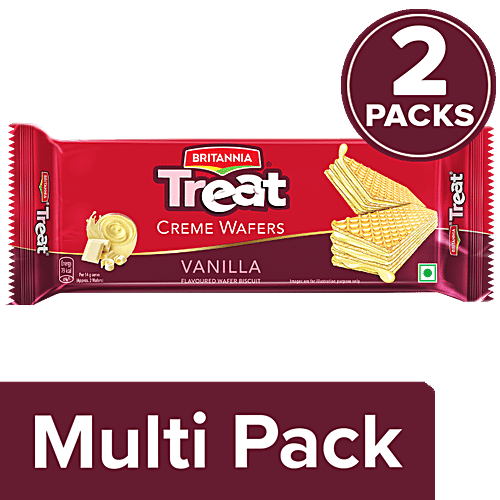 Buy Britannia Treat Wafers Vanilla Online at Best Price of Rs 50