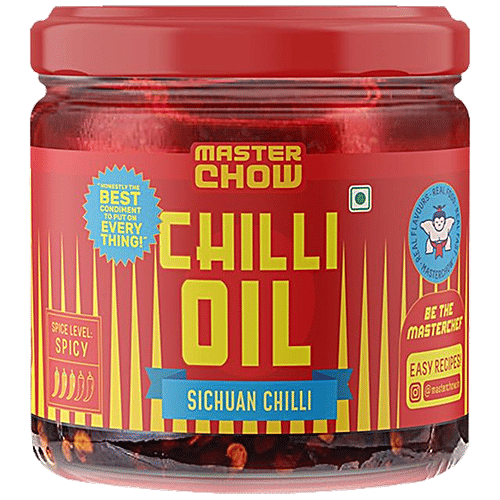 MasterChow Sichuan Chilli Oil  170g +Thin Hakka Noodles 300g +Bang Bang Stir Fry Sauce 220g, Combo 3 Items 
