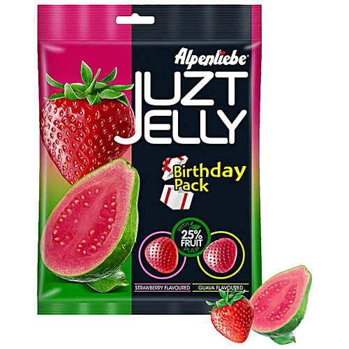 Alpenliebe Juzt Jelly - Assorted Flavour, Birthday, 3x333 g 90 pcs (Multipack)