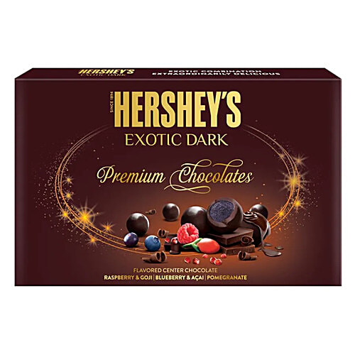 Buy Hersheys Exotic Dark Chocolates Assorted Pack Gift box 135 gm