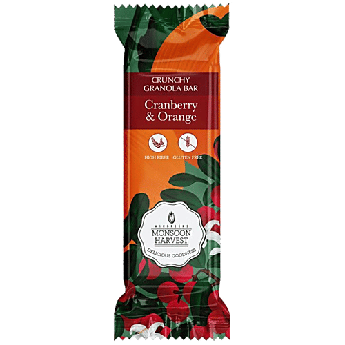 Buy Monsoon Harvest Crunchy Millet Granola Bars Cranberry Orange Online at Best Price of Rs
