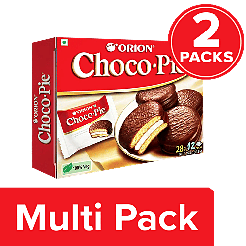 Buy Orion Choco Pie Chocolate Coated Soft Biscuit Online at Best
