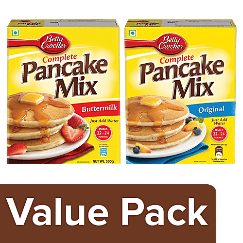 Buy Betty Crocker Pancake Mix Buttermilk, 500 g + Original, 500 g