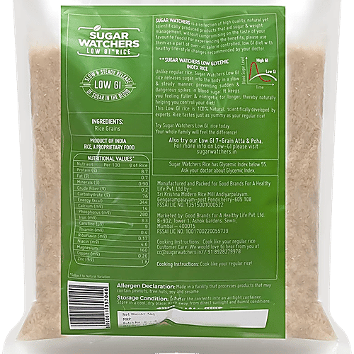 Sugar Watchers Low GI 7 White Rice - Diabetic Friendly/Akki, 2 x 5 kg Multipack 