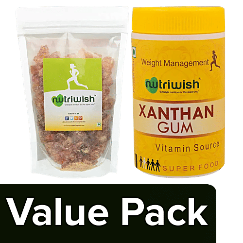 Buy Nutriwish Acacia Gum 200 g + Xanthan Gum Super Food Rich Source