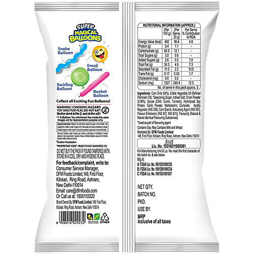 Crax Corn Rings - Masala Mania, 2x53 g (Multipack) With Super Toy Inside