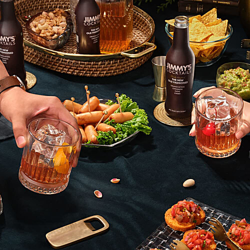 Jimmys Cocktails The New Old Fashioned Cocktail Mixer - Ready To Serve Fruit Beverage, 8x250 ml Multipack 