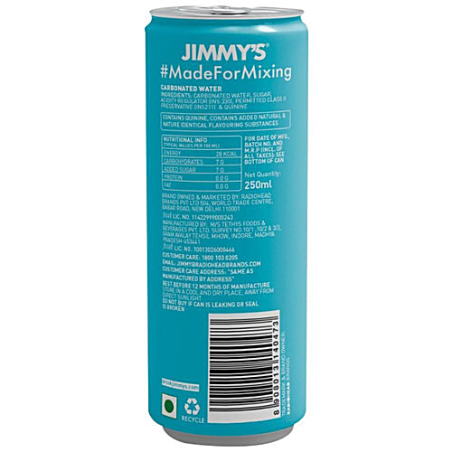 Buy JIMMY'S COCKTAILS Sparkling Beverage Tonic Water, Finely Crafted