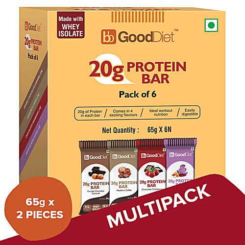 Buy bb Gooddiet Whey Protein Bars Variety Online at Best Price of Rs