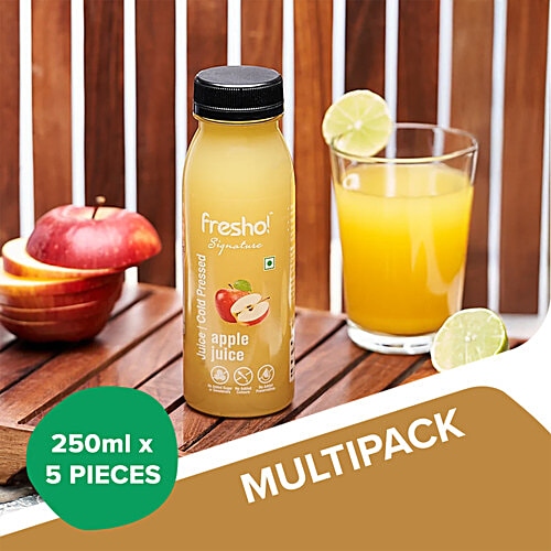 fresho! Signature Apple Juice - Cold Pressed, 5 x 250 ml Multipack 