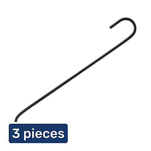 Leafy Tales Heavy Duty S Shaped Hanging Hook - For Pot Extension, 25 cm, Large, 3 x 1 pc Multipack