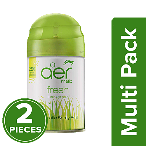 Buy Godrej Aer Matic Automatic Air Freshener Refill, Fresh Lush Green