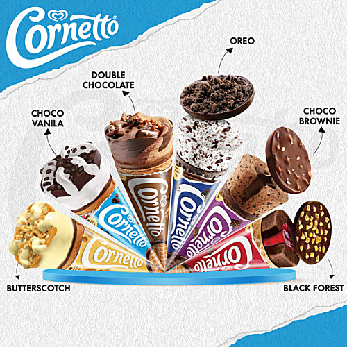 Kwality Wall's Oreo Cornetto, 6 x 120 ml Multipack