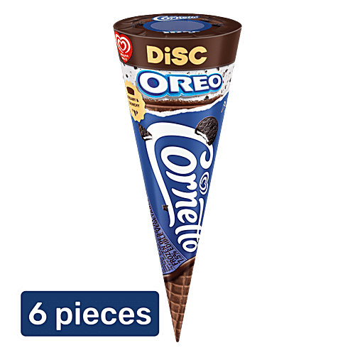 Kwality Wall's Oreo Cornetto, 6 x 120 ml Multipack