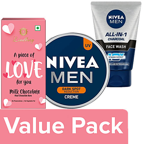 Buy NIVEA Valentine's Day Lindberg Chocolate & Nivea Men Face Care Gift