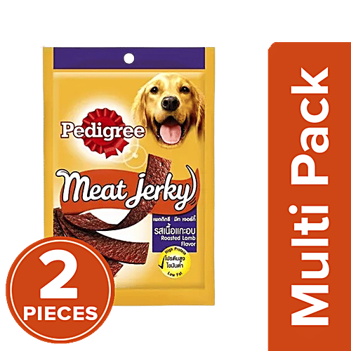 Buy Pedigree Meat Jerky Roasted Lamb Flavor, High Protein Online at Best Price of Rs 306