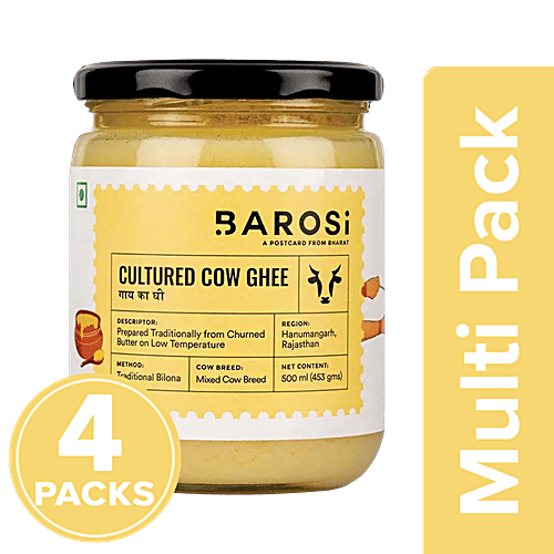Buy Barosi Cultured Cow Ghee Bilona Method, Rich In Antioxidants