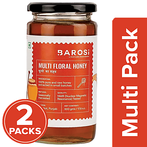 Buy Barosi Multi Floral Honey NMR Tested, Pure & Raw, Natural