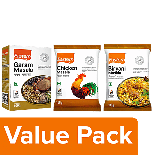 Eastern Biryani Masala, Chicken Masala & Garam Masala, Combo 3 items 