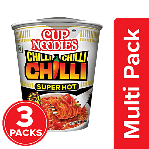 Buy Nissin Chilli Chilli Chilli Super Hot Instant Cup Noodles Online at