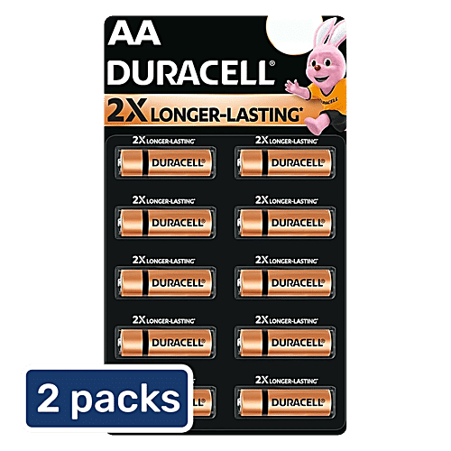 Duracell AA Batteries - 2X Long Lasting, 2x10 pcs (Multipack) 1.5 v