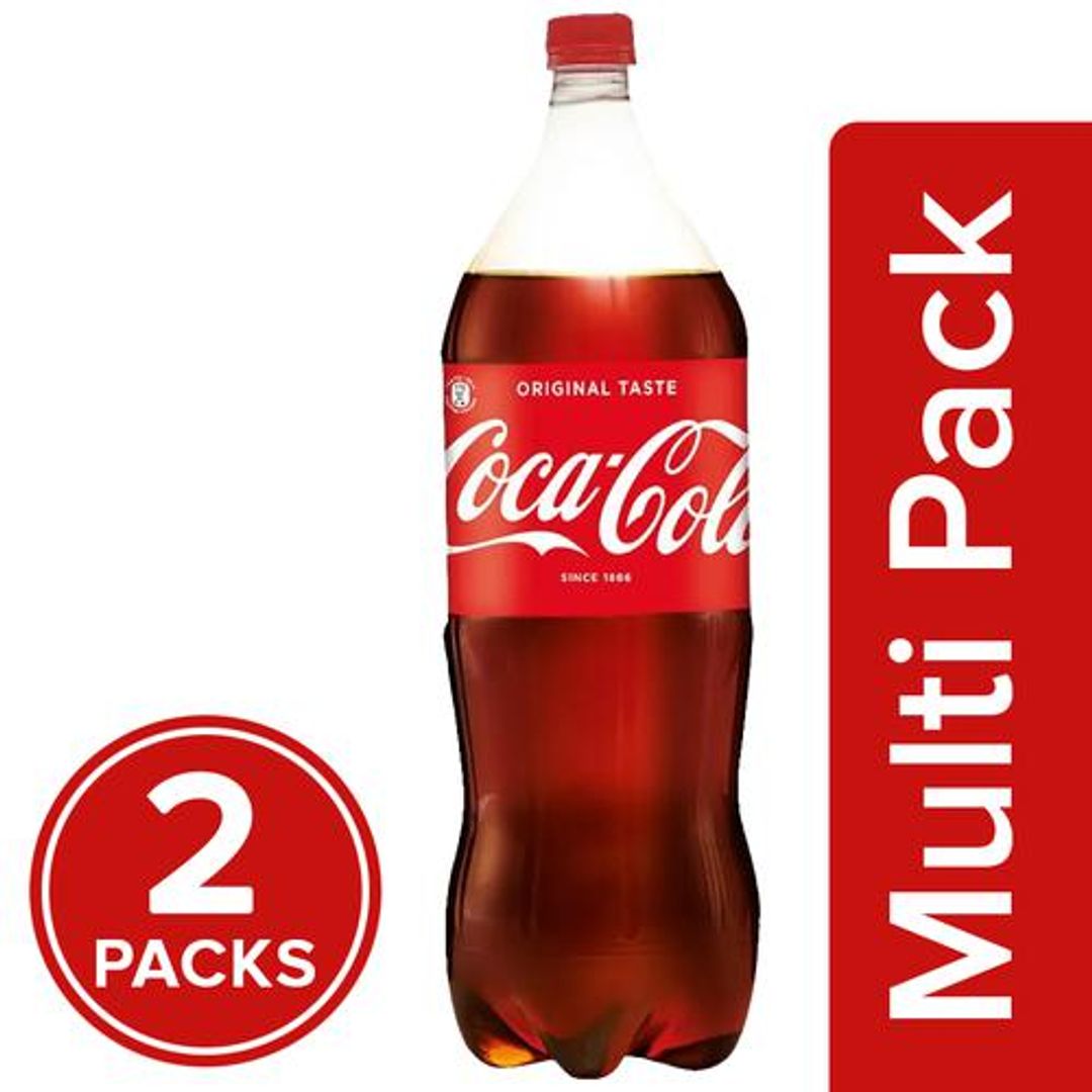 Coca Cola Soft Drink, 2 x 2.25 L (Multipack)