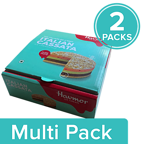Havmor Ice Cream Cake - Italian Cassata, 2 x 500 ml Multipack 