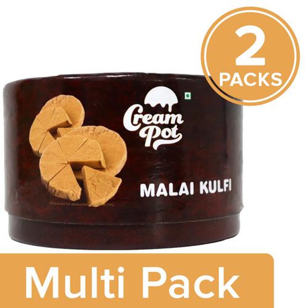 Cream Pot Malai Kulfi, 2 x 270 ml Multipack