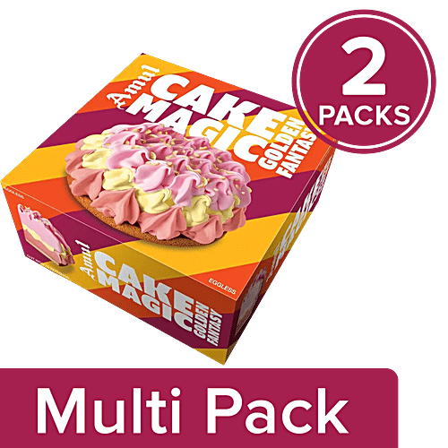 Buy Amul Ice Cream Cake Magic, Golden Fantasy Online at Best Price of