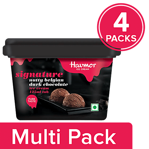 Buy Havmor Ice Cream Signature, Nutty Belgian Dark Chocolate Online