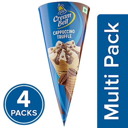 Buy Cream Bell Cone Ice Cream Cappuccino Truffle, Rich & Creamy