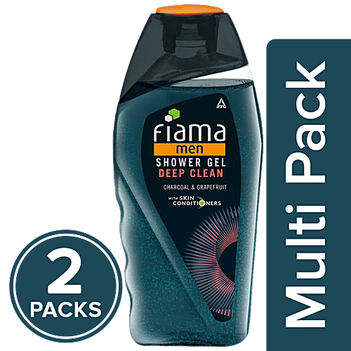 Buy Fiama Men Shower Gel Deep Clean, Charcoal & Grapefruit, For Refreshed Skin Online at Best