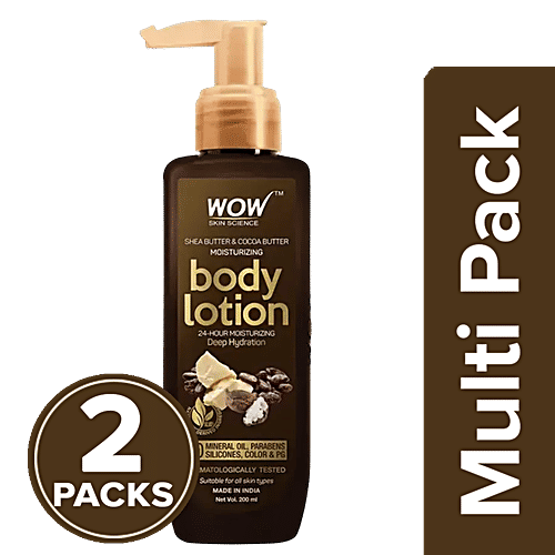 Buy Wow Skin Science Shea Butter & Cocoa Butter Moisturizing Body