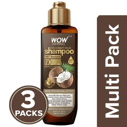 Buy Wow Skin Science Coconut Milk Shampoo - No Parabens, pH Balances Online  at Best Price of Rs 351.62 - bigbasket