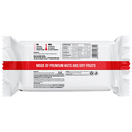 Happilo Cranberry Cashew Healthy Dry Fruit Bar - Rich In Protein, Gluten Free, 3x35 g Multipack 