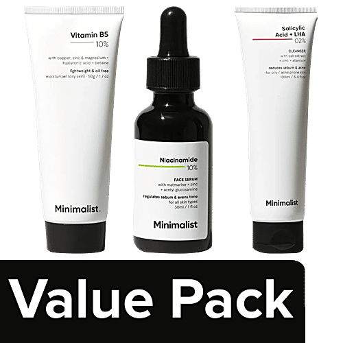 Buy Minimalist Salicylic Acid+LHA 2 Cleanser+Niacinamide 10 Serum