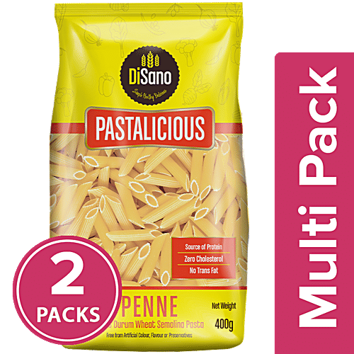 Disano Penne Pasta Durum Wheat, 2x400 g Multipack