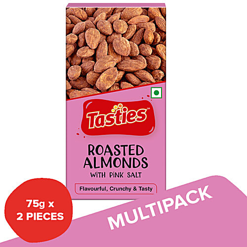 Buy Tasties Roasted Almonds With Pink Salt Flavourful & Crunchy