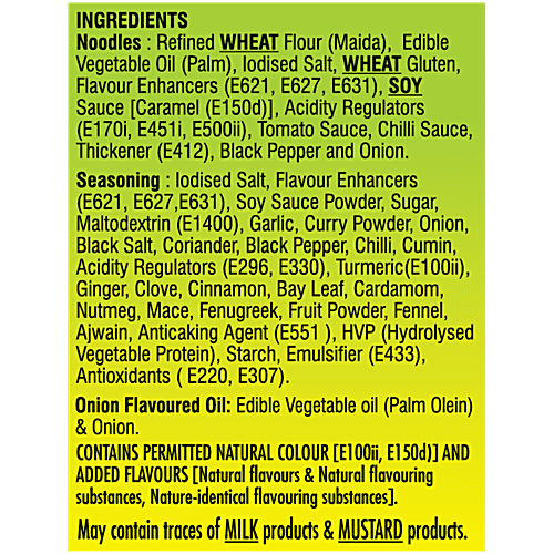 Wai Wai Ready To Eat Veg Masala Flavoured Instant Noodles, 3x65 g (Multipack) 