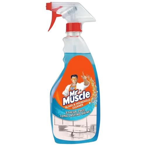 Mr. Muscle Kitchen Cleaner 450ml + Floor Cleaner - Citrus 1L + Glass & Other Cleaner 500ml, Combo 3 items 