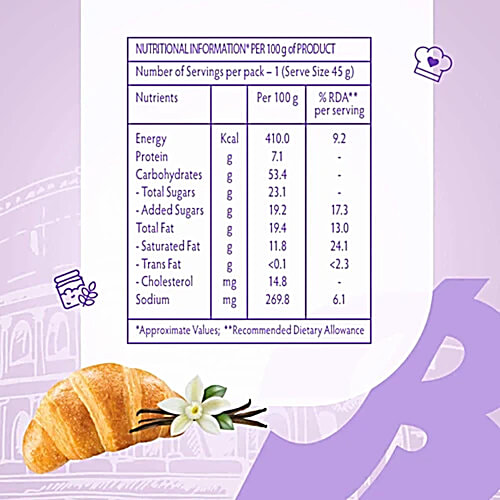 Bauli Moonfils - Vanilla, Centre Filled Puff Rolls, Italian Recipe, Soft & Delicious, 2x50 g Multipack 