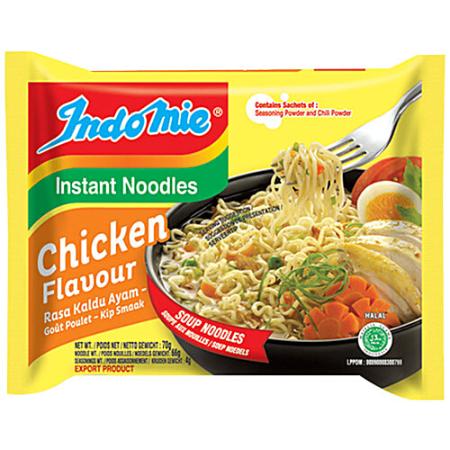 Indomie Instant Soup Noodles - Chicken Flavour, 2x70 g Multipack